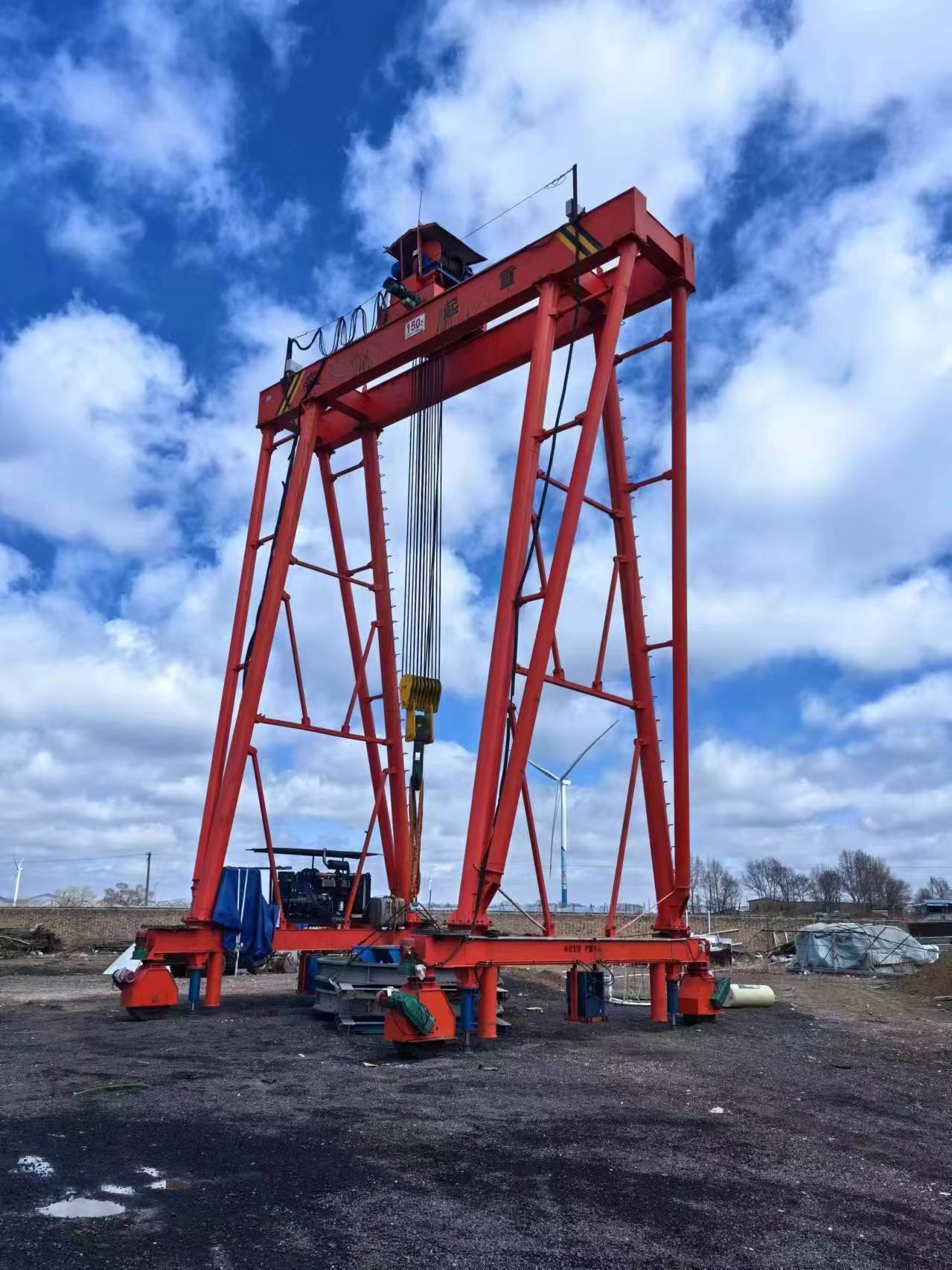 风电吊装轮胎式龙门吊Wind power hoisting tire type gantry crane